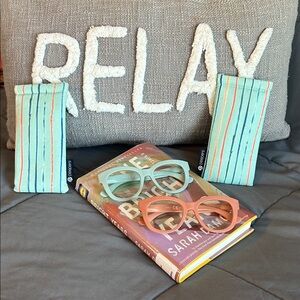 Peepers Blue Light Reading Glasses Mint Green Peach Rose Pink 2.0 Cheaters Case